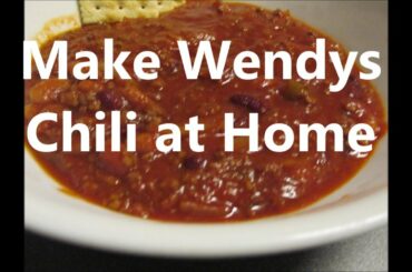Wendys Chili Recipe