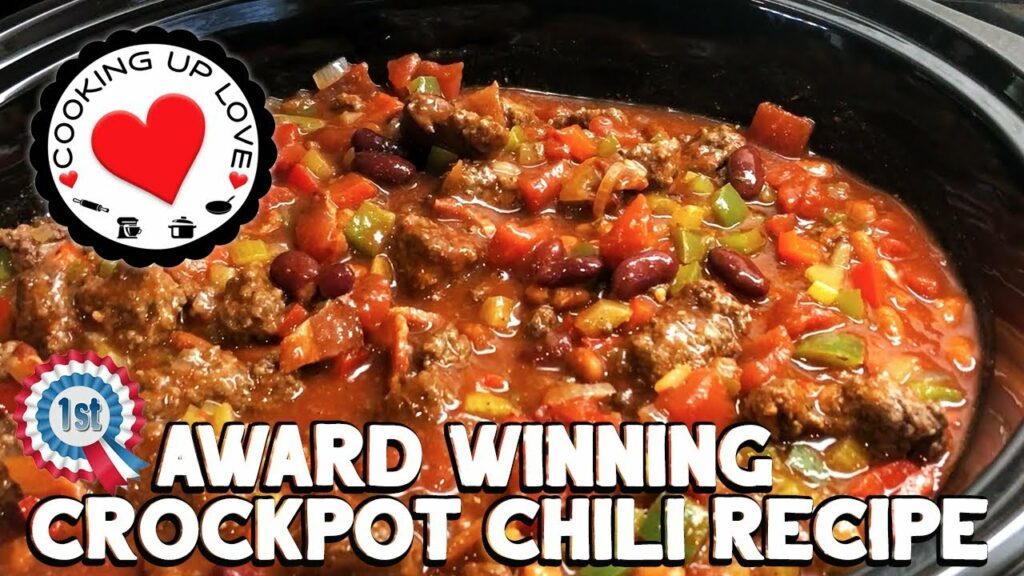 Crockpot Chili Recipe Award Winning Chili Recipe Potluck Recipes Cooking Up Love Chili Chili