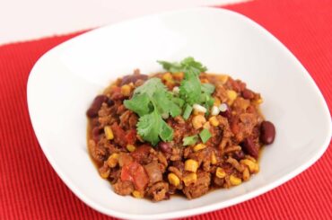 Homemade Turkey Chili Recipe - Laura Vitale - Laura in the Kitchen Episode 705