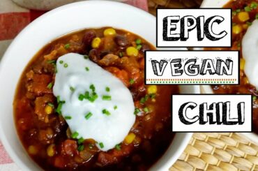 THE BEST VEGAN CHILI RECIPE (so easy!)