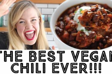 The Best Vegan Chili Ever!!! - This Tofu Chili Recipe is a game changer!