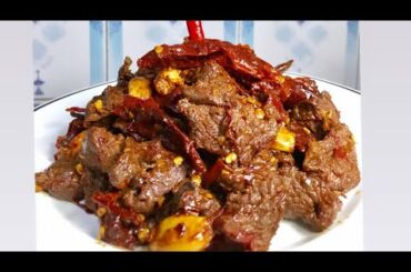 how to make buff  chili  recipe _dry buff chili recipe / healthy way buff recipe
