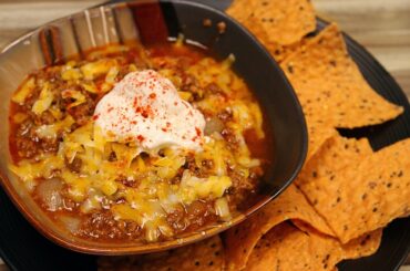 Low Carb Texas Chili Recipe  - slow cooker recipes- cooking channel - beef chilli dinner