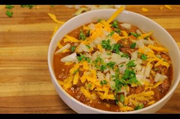 Chili Recipe - venison chili - crockpot chili - slow cooker recipe - tasty easy recipes - homemade