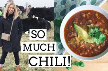 SLOW COOKER VEGAN CHILI RECIPE | Day in the Life & Animal Sanctuary Visit