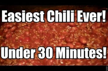 Super Easy Chili Recipe! Stove top or Ninja Cooking System