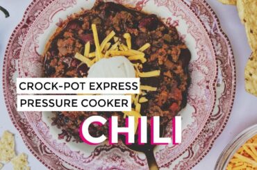 Crock-Pot Express Pressure Cooker Chili