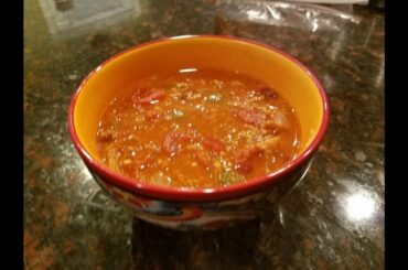 Smoked Carolina Reaper chili recipe - Dump Chili - Dump everything in and let cook - super hot!