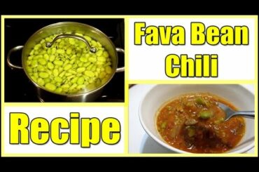 Fresh Fava Bean Chili Recipe | Yum!