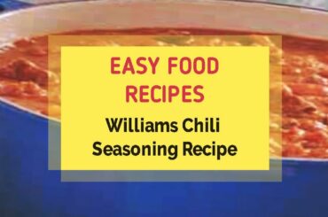 Williams Chili Seasoning Recipe