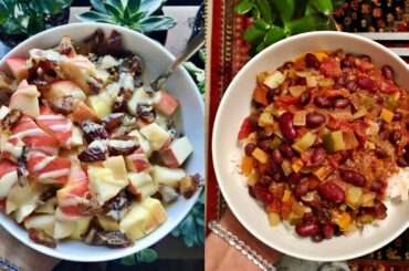 WHAT WE ATE TODAY | Vegan Vlog + Chili Recipe🌱