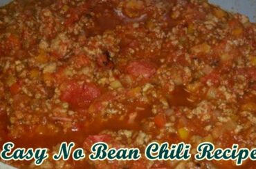 Easy No Bean Chili Recipe