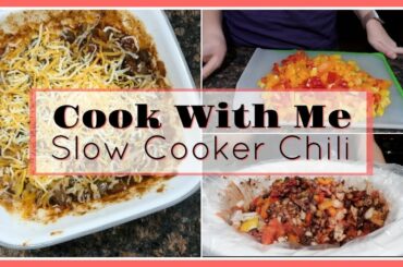 My Favorite Slow Cooker Chili Recipe (3pp/2sp) | Cook With Me