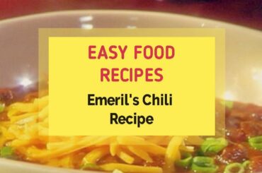 Emeril's Chili Recipe