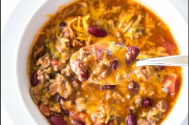 Pressure Cooker Cheesy Chili Recipe
