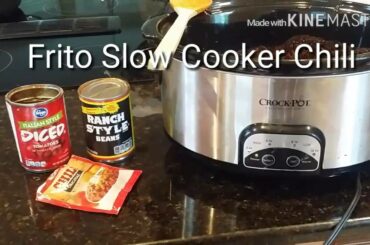 "Frito Pie" Slow Cooker Chili Recipe