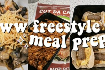 WEEKLY WW FREESTYLE MEAL PREP | BREAKFAST TACOS & WHITE CHICKEN CHILI