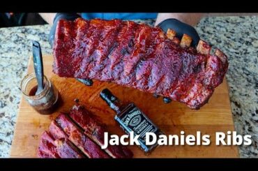 Jack Daniel's Ribs | Smoked Ribs with Jack Daniel's Glaze Recipe on Pellet Grill