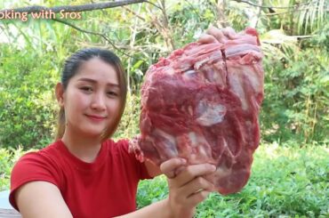 Yummy Pork Rib Grilling With Chili Sauce   Pork Rib Grilling   Cooking With Sros