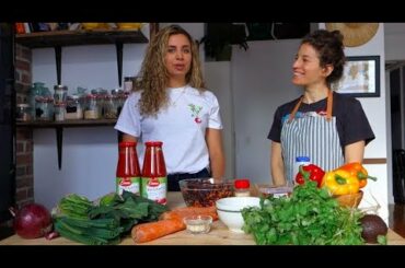 Rainbow Veggie Chili Recipe - Danielle Levy Nutrition & Vegan Montreal