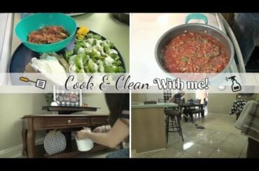 Cook & Clean With ME! | Copycat Wendy's Chili Recipe! | After Dinner Cleaning Routine
