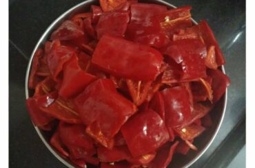 red chili sauce recipe | Red chili chutney |  Hot red chili recipe