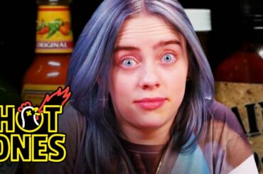Billie Eilish Freaks Out While Eating Spicy Wings | Hot Ones