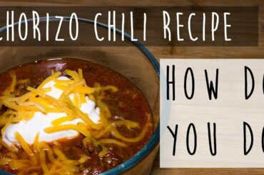 Chorizo Chili Recipe || 5 Ingredient Slow Cooker Recipe