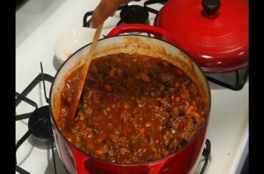 Lazy Man's 3 bean chili - Viewer's Recipe