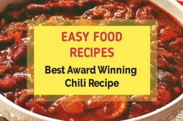 Best Award Winning Chili Recipe