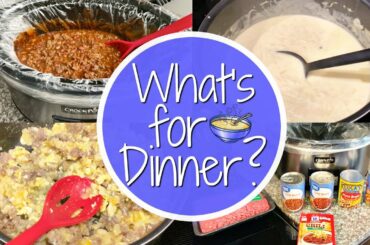 WHAT'S FOR DINNER? // EASY FAMILY RECIPES // DINNER IDEAS