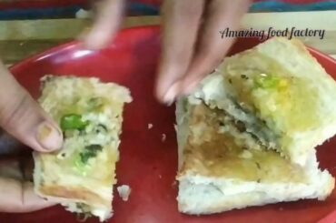 chili Garlic Bread Toast in Tamil - 5 mints snack Recipe