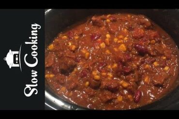 A Slow Cooker Beef Chili with a Difference