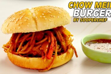 Veggie Chow Mein Burger Recipe By SooperChef