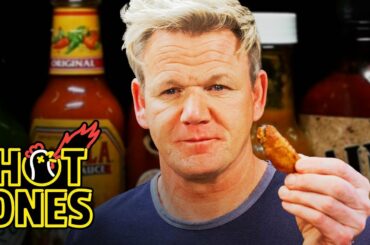 Gordon Ramsay Savagely Critiques Spicy Wings | Hot Ones