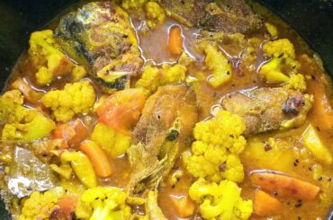 ফুলকপির সাথে চিলি চম্পার কালিয়া CAULIFLOWER WITH CHILI CHAMPA