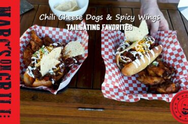 Chili Cheese Dogs and Spicy Wing Recipe