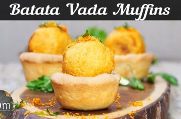 Batata Vada Muffins | Batata Vada Muffins Recipe | How to Make Batata Vada Muffins