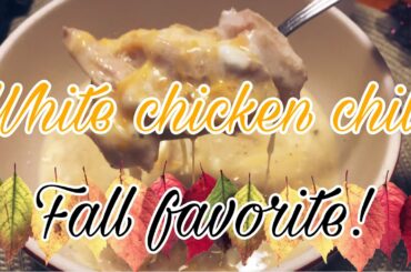 || COOK WITH ME || WHITE CHICKEN CHILI || Vlogoween day 9!