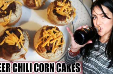 Beer Chili Cornbread Cupcakes | Vegan Recipe
