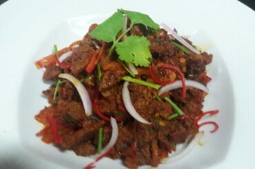 Beef Chili Dry Recipe | How To Make Restaurant Style Food - chef style