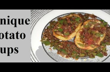 Unique Chili Potato Cups Recipe - Delicious Spicy Snacks Recipe by Health&Food