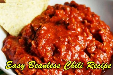 Easy Beanless Chili Recipe