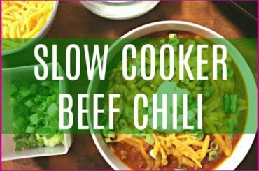 Slow Cooker Beef Chili Recipe | In The Kitch with Momma Cuisine | Momma Cuisine TV