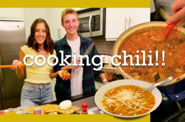 COOKING CHILI WITH FRIENDS!!