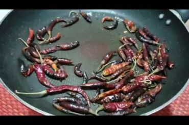 ASMR Cooking How to make Homemade Chili Powder Thai Style ll No talking