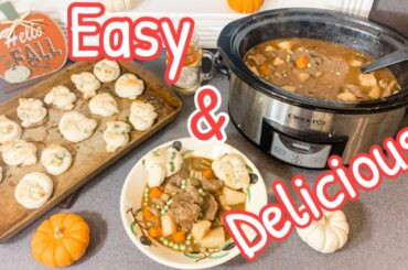 BEST SLOW COOKER BEEF STEW RECIPE EVER // BEST CROCKPOT RECIPES EVER // Crocktober Episode 4!