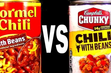 HORMEL vs. CAMPBELL'S Chili with Beans - FoodFights Answers, What's the Best Canned Chili Recipe?