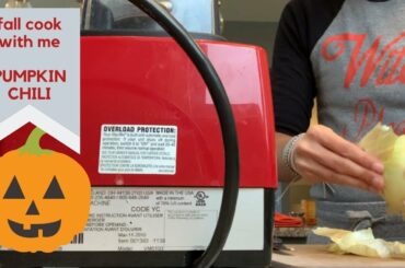 FALL 2019 COOKING SHOW - TURKEY PUMPKIN CHILI | HEALTHY FALL CHILI RECIPE | COOK WITH ME FALL 2019