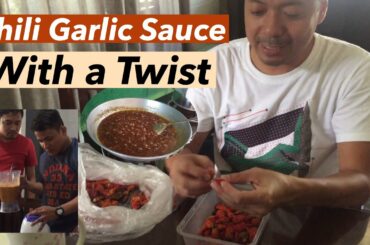 Cooking Chili Garlic Sauce Ala Dencio ft. Don Rowel and Rhap #chiligarlicsaucetutorial